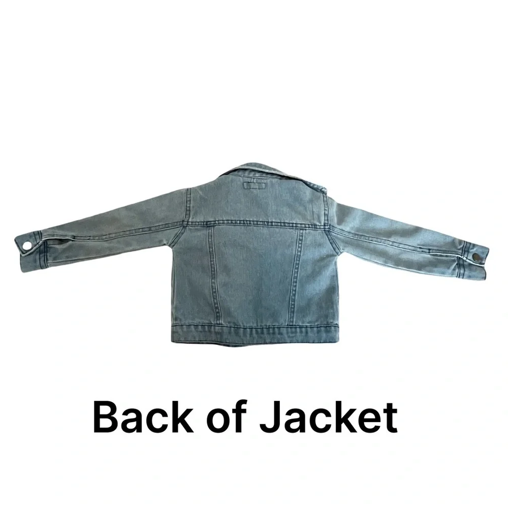 btween Girls Light Blue Denim Jean Jacket. Size: 2T. Good Condition. - Picture 3 of 4
